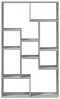 vidaXL Bücherregal Grau Sonoma 72x20x120,5 cm Holzwerkstoff 858161 Bild 5