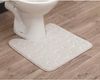 LikeKa WC-Vorleger mit Ausschnitt, Weicher Badezimmerteppich Badteppich mit Memory Foam Bild 2