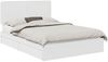 vidaXL Aufbewahrungsbett mit Kopfteil Weiß 140 x 190 cm Holzwerkstoff 3412686 Bild 2