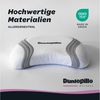Dunlopillo Nackenstützkissen Anti-Aging, NEUHEIT, Nackenstützkissen mit zwei Kernkomponenten, Füllung: Viskoschaum, Bezug: Polyester & Lyocell, Seitenschläfer, Rückenschläfer, in Größe 38 x 53 x 9 cm, für variable Höhenanpassung 7 oder 9 cm Bild 3