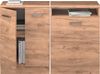 Küchenschrank für Dachschrägen R-Line Goldkraft Eiche 120 cm 2er Set Schrankkorpuss 60 cm Tiefe Vicco Bild 5