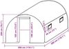 vidaXL Ersatzabdeckung für Gewächshaus (9 m²) 3x3x2 m Transparent 316435 Bild 5