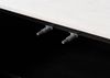 Sideboard Mango 200x40x76 schwarz lackiert / Marmor weiß BARCELONA #102 Bild 2