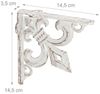 Relaxdays 6 x Regalwinkel Gusseisen antik weiß Bild 5