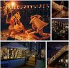 Elegear LED-Lichterkette 4M LED lichterkette Weihnachtsdeko mit Timer/Memory-Funktion, Warmweiß, 144-flammig, Lichtervorhang Eisregen Außen, Eiszapfen Regenlichterkette Erweiterbar Bild 4