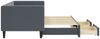 vidaXL Tagesbett Ausziehbar mit Schubladen Dunkelgrau 80x200 cm Samt 3196733 Bild 4