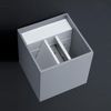 helestra SIRI 44 Wandleuchte IP54 silbergrau #A28242.46 Bild 3