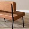 Bronx71 Esszimmerbank Leder Espen cognac 160 cm Bild 5