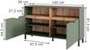 Kommode Marelle Grün/Artisan 140 x 81.3 cm mit 2 Türen Vicco Bild 2