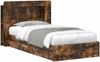 vidaXL Bettgestell mit Stauraum Geräucherte Eiche 75 x 190 cm 3433614 Bild 2
