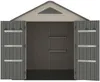 Vente-unique - ANTEVA Gartenhaus Harz GrauBeige - B 237 cm x H 242 cm x L 237 cm Bild 5