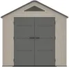 Vente-unique - ANTEVA Gartenhaus Harz GrauBeige - B 237 cm x H 242 cm x L 237 cm Bild 2