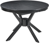 Ausziehbarer Esstisch TYMIS Schwarze Eiche 107 137 cm 107 cm Bild 4