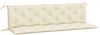 vidaXL Gartenbank-Auflagen 2 Stk. Cremeweiß 180x50x7 cm Oxford-Gewebe 361718 Bild 2