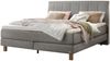 Reina Boxspringbett grau Eiche MassivholzPolyester 214cm x 183cm x 115cm Bild 1