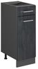Küchenunterschrank R-Line Schwarz Beton 30 cm ohne Arbeitsplatte Vicco Bild 4