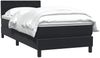 vidaXL Boxspringbett mit Matratze Schwarz 80x220 cm Samt 3316619 Bild 3