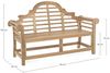 Gartenbank Derovar aus Teakholz, klassisch, natur, 2-3 Sitzplätze, für den Outdoorbereich Bild 2
