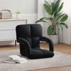 vidaXL Verstellbarer Fußsessel Schwarz Samt 42028138 Bild 3