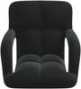 vidaXL Verstellbarer Fußsessel Schwarz Samt 42028138 Bild 4