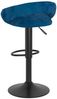 vidaXL Barhocker 2 Stk. Blau Samt 333273 Bild 5