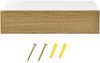 Wandregal Antilles 50x24x12 cm mit Schublade Weiß/Holz Natur en. casa Bild 2