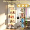 TWSOUL Bücherregal Eckregal mit LED Beleuchtung,L-Form Standregal Weiß, 5 Ebenen, platzsparendes Bücherregal für Wohnzimmer, 175 cm Bild 4