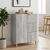 vidaXL Sideboard Graues Sonoma 66 x 34,5 x 90 cm Holzwerkstoff 894631 Bild 4