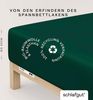 Schlafgut 'PURE BOXSPRING' Spannbettlaken, Jersey-Elasthan, Gummizug: rundum, (1 Stück), Bio-Baumwolle, für Matratzen bis 40 cm Höhe, Green Deep, XL 180x200 cm - 200x220 cm Bild 3