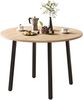 Klappbarer Esstisch H 75 x T 100 x B 100 cm, rund, beidseitig klappbar, MDF in Eichenoptik Bild 5