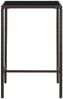 Garten-Bartisch JONI Braun 70x70x110 cm Poly Rattan und Glas | Gartentisch Rattan Bistrotisch Outdoortisch Terrassentisch Bild 3