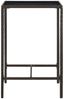 Garten-Bartisch JONI Braun 70x70x110 cm Poly Rattan und Glas | Gartentisch Rattan Bistrotisch Outdoortisch Terrassentisch Bild 4