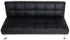 Sofa HWC-K21, Klappsofa Couch Schlafsofa, Nosagfederung Schlaffunktion Liegefläche 181x107cm ~ Kunstleder, schwarz Bild 4