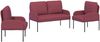 vidaXL Sofagarnituren 3 pcs Weinrot 115 x 56 x 80 cm Sperrholz 3406211 Bild 2