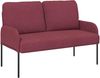 vidaXL Sofagarnituren 3 pcs Weinrot 115 x 56 x 80 cm Sperrholz 3406211 Bild 5
