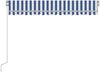 vidaXL Markise Manuell Einziehbar mit LED 300x250 cm Blau und Weiß 3068861 Bild 4