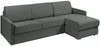 Vente-unique - CALIFE Sofa Stoff Grau - B 223 cm94 cm x H 85 cm x L 261 cm Bild 2