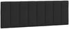 vidaXL Kopfteil-Kissen Schwarz 120 cm Samt Bild 2