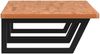 vidaXL Waschbeckenregal Wandmontage Stahl und Massivholz Buche 3302459 Bild 5