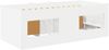 vidaXL Loft Bettgestell mit Schrank mit Regal 3 pcs Weiß Holzwerkstoff 3423430 Bild 5