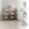 Relaxdays Konsolentisch mit 3 Glasablagen Bild 3