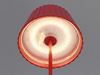 SET: Kleine Akku Stehlampe 123cm & Tischlampe 39cm für Outdoor kabellos Rot Bild 5