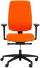 Ergonomischer Bürostuhl mit Stoffbezug Orange, drehbar & höhenverstellbar Bild 3