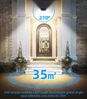 ABC Solar - Außenleuchte mit Bewegungsmelder, 248 LEDs, wasserdicht, IP65, 270° Abstrahlwinkel, sicher, kabellos, 4er - Pack Bild 4