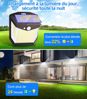 ABC Solar - Außenleuchte mit Bewegungsmelder, 248 LEDs, wasserdicht, IP65, 270° Abstrahlwinkel, sicher, kabellos, 4er - Pack Bild 2