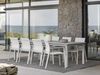 Gartenesstisch Lomma XL von Brafab, aus Aluminium, modern, ausziehbar, hellgrau, 260-380x100 cm Bild 5