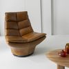 Signature Drehbarer Sessel aus Leder L86 cm - ACHILLE - Braun Bild 2
