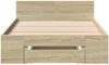 vidaXL Bettgestell mit Schublade Sonoma-Eiche 90x190 cm Holzwerkstoff 3280785 Bild 4