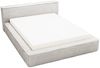 GRAINGOLD Lago Bett 140x200, Polsterbett mit Bettkasten und Kopfteil, Fell-Stoff, Hellgrau Bild 2