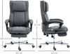 Bürostuhl B 61 x T 65 x H 105-113 cm, Polyester in Leinenoptik, höhenverstellbar mit Massage, 1 St. Bild 2